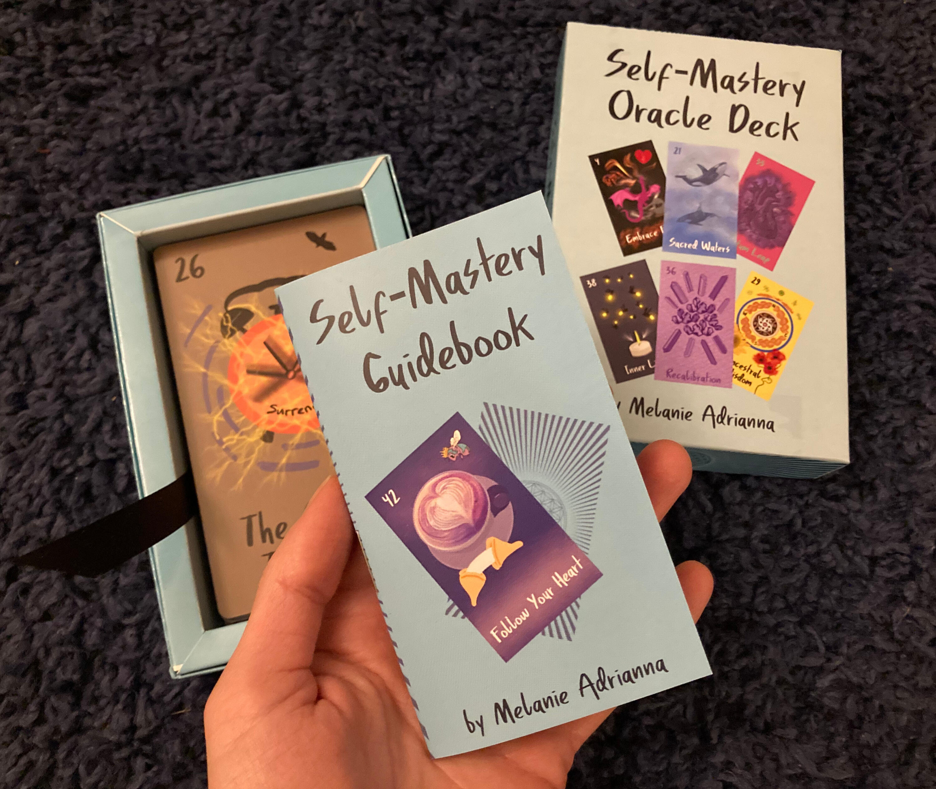 card deck with booklet